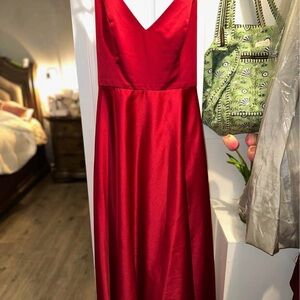 Elegant Red Evening Gown